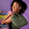 Bolsa Tote Bag Tweenie Comfy Matelassê Verde Militar