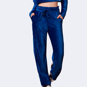 Calça Infantil Vallen Clochard Veludo Azul