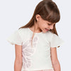 Camiseta Infantil Pampili Borboleta Off White