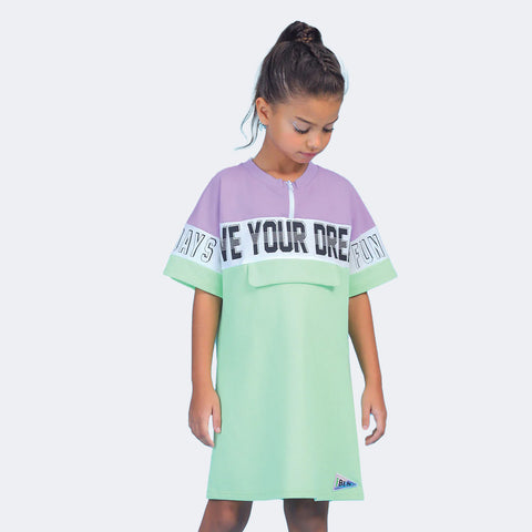 Vestido Infantil Bambollina Live Your Dream Colorido