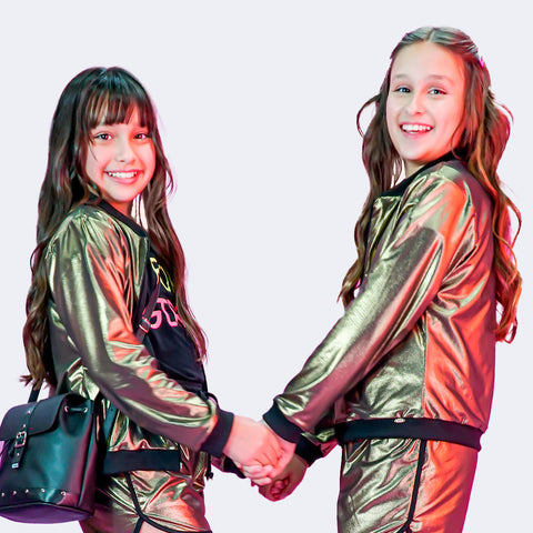 Jaqueta Infantil Pampili Rocker Ouro Velho