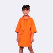Vestido Infantil Bambollina Recortes Laranja