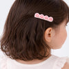 Presilha de Cabelo Infantil Carinha Smile Rosa Glitter