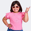 Camiseta Infantil Pampili Corações Rosa