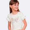 Camiseta Infantil Pampili Borboleta Off White