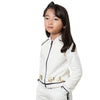 Jaqueta Infantil Feminina Pampili Moletom Cute Girl Off White