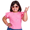 Camiseta Infantil Pampili Corações Rosa