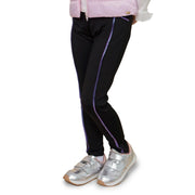 Calça Legging Infantil Pampili Detalhe Holográfico Preta