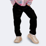 Calça Cargo Infantil Pampili Preta
