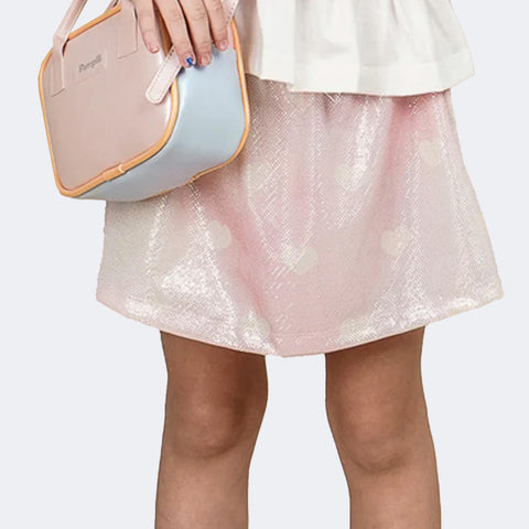 Short Saia Infantil Pampili Tie Dye Rosa