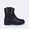 Bota Infantil Pampili Safira Western Preta