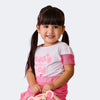 Camiseta Infantil Pampili Cute com Corações Telada Branca