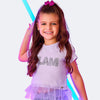 Camiseta Infantil Pampili Glam com Babado Lilás