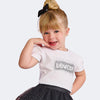 Camiseta Infantil Feminina Mini Lovely Branca