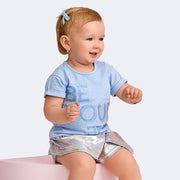 Camiseta Infantil Feminina Mini Be Your Best Azul