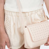Short Infantil Pampili Bolsos com Strass Off White