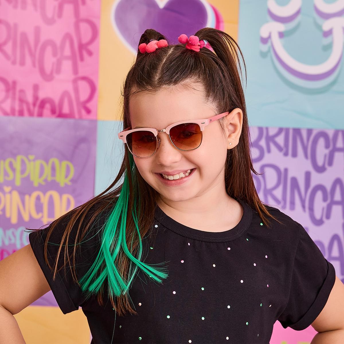 Camiseta Infantil Pampili Hotflix Colorido Preta