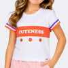 Camiseta Infantil Pampili Cuteness Branca