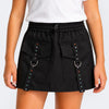 Short Saia Infantil Feminino Pampili Bolsos Preto