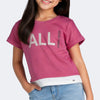 Camiseta T-Shirt Infantil Pampili All Good Things Pink