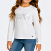 Camiseta Manga Longa Infantil Pampili Happy Off White