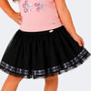 Saia Infantil Feminina Love Pampili Tela Preta