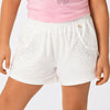Shorts Infantil Feminino Strass Off White