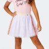 Saia Infantil Pampili Tela Shine Girl Off White