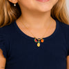Colar Infantil Pampili com Frutas Dourado