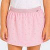 Short Saia Infantil Pampili Tule e Strass Rosa Novo