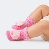 Meia Sapatinho de Bebê Sereia Rosa