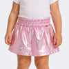 Short Saia Infantil Feminina Perolada Rosa