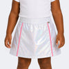 Short Saia Infantil Pampili Branco Holográfico