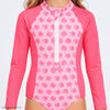 Maiô Infantil Pampili Conchas Rosa Neon