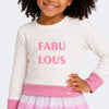 Blusa Infantil Pampili Fabulous Strass Off White e Rosa