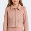 Jaqueta Infantil Suede Pampili Bege