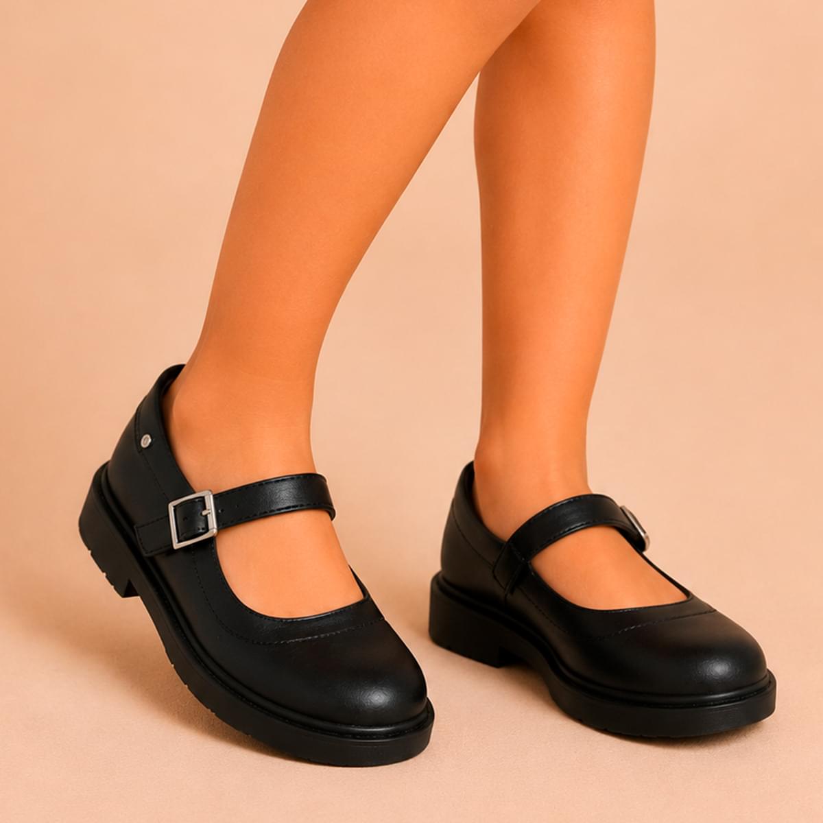 Sapato Infantil Pampili Tifany Costuras Preto