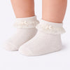 Meia Bebê Soquete Pampili com Renda Off White
