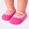 Meia Sapatilha Infantil Antiderrapante Pampili Calda Doce Fucsia