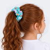 Elástico de Cabelo Scrunchie Pampili Fundo do Mar Verde