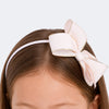 Tiara Infantil Pampili Com Laço Marfim