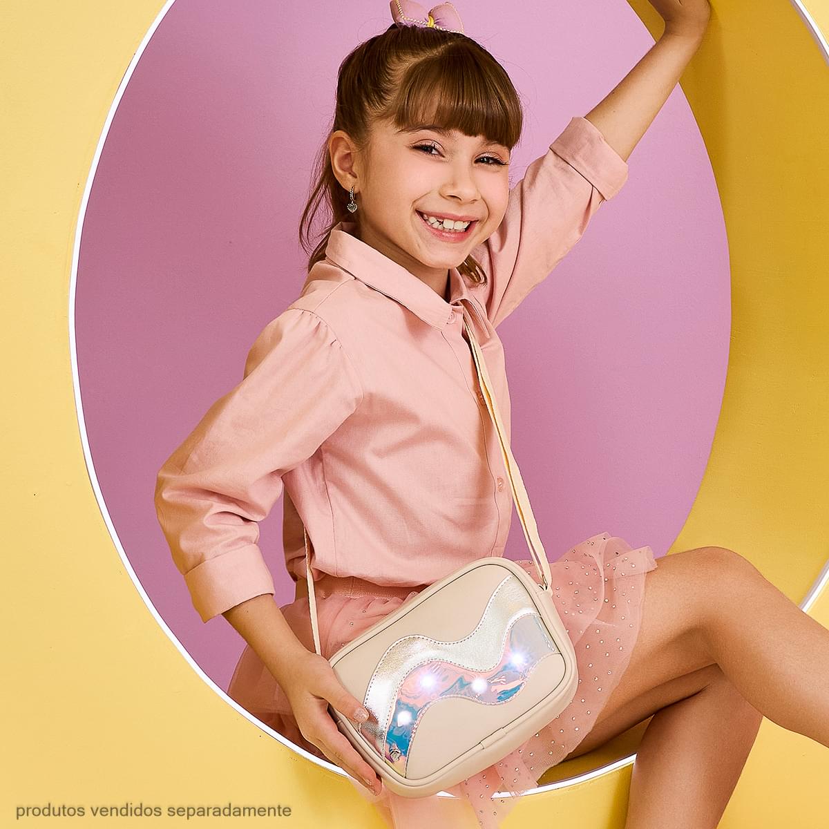 Camisa Infantil Pampili Manga Longa Rose