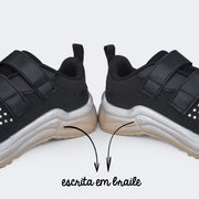 Tênis Infantil Pampili Move com Strass Preto