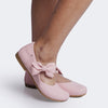 Sapato Infantil Feminino Pampili Angel com Laço Removível Rosa Glacê