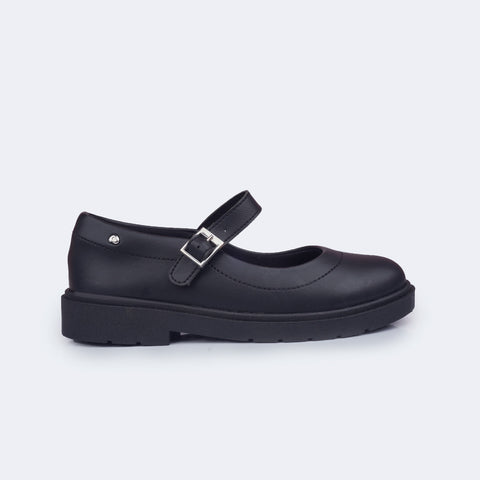 Sapato Infantil Pampili Tifany Costuras Preto