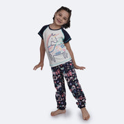 Pijama Infantil Tip Top Unicórnio Marinho