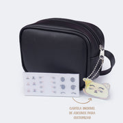 Bolsa Feminina com Chaveiro de Gatinho Preta