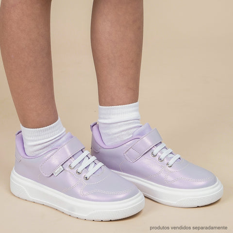 Tênis Infantil Feminino XP24 Costura Perolado Lilás