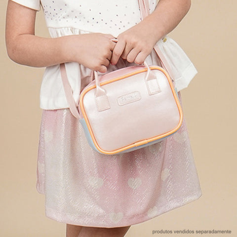 Bolsa Tiracolo Infantil Pampili Alça Dupla Colorida
