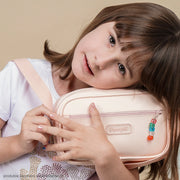 Bolsa Infantil Tiracolo Pampili com Miçangas Pêssego